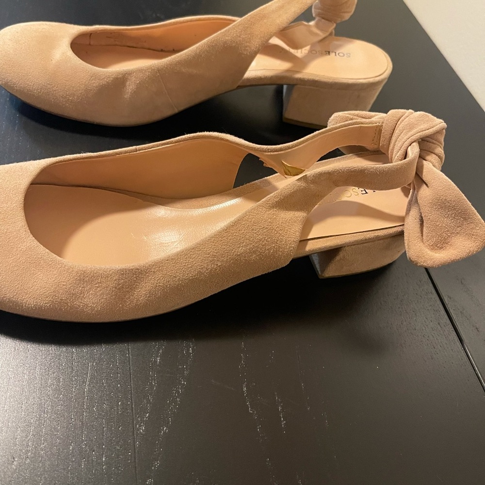 Round toe sueded “ballet slipper” - Picture 4 of 4